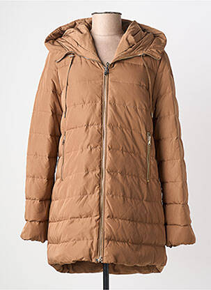 Geacă matlasată buzunare cu glugă maro MARELLA femme