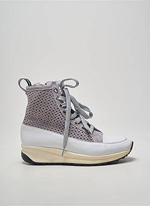 Botine/ghete vârf rotund toc de 4 la 6 cm violet VADDIA femeie