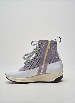 Botine/ghete vârf rotund toc de 4 la 6 cm violet VADDIA femeie
