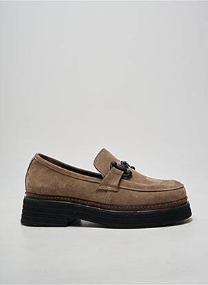 Mocasini vârf rotund toc de 4 la 6 cm maro BUENO femeie