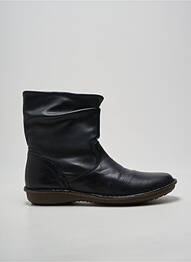 Botine/ghete vârf rotund toc plat până la 3 cm negru ARIMA femme