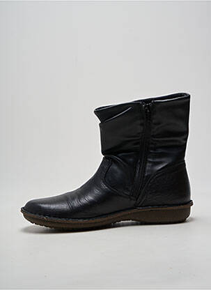 Botine/ghete vârf rotund toc plat până la 3 cm negru ARIMA femeie