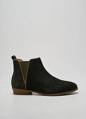 Botine/ghete toc mic toc plat până la 3 cm verde COCO ET ABRICOT femeie