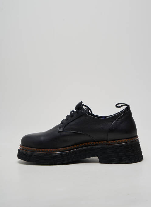 Derby-uri vârf rotund toc de 4 la 6 cm negru BUENO femme