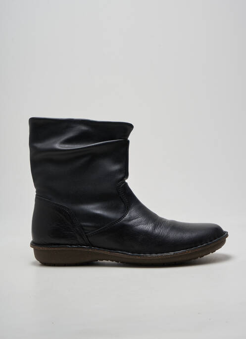 Botine/ghete vârf rotund toc plat până la 3 cm negru ARIMA femme