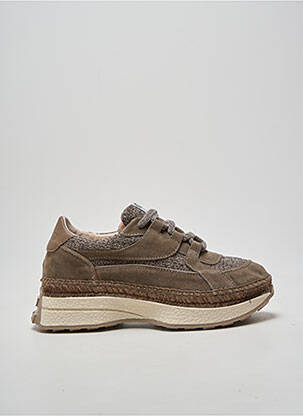 Adidași vârf rotund toc de 4 la 6 cm gri GAIMO femeie