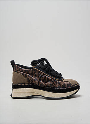 Adidași vârf rotund toc de 4 la 6 cm negru GAIMO femeie