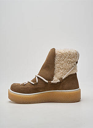 Botine/ghete vârf rotund toc de 4 la 6 cm maro PHILIPPE MORVAN femeie