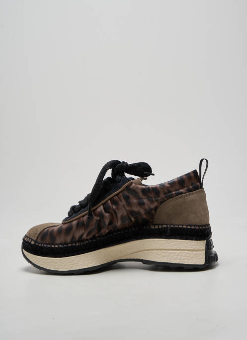 Adidași vârf rotund toc de 4 la 6 cm negru GAIMO femme