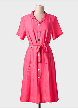 Rochie midi mâneci scurte mâneci scurte roz GRIFFON femeie