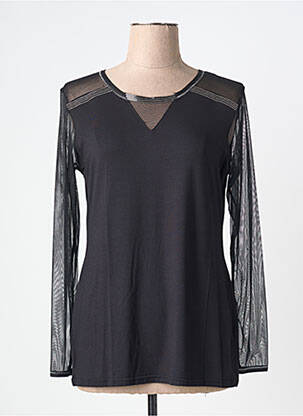 Tricou mâneci lungi mâneci lungi negru JANIRA femeie