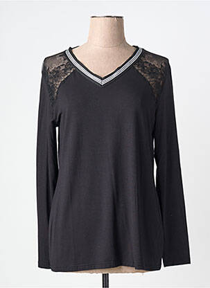 Tricou mâneci lungi mâneci lungi negru JANIRA femeie