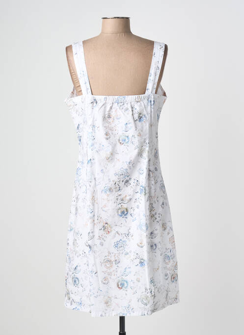 Rochie midi imprimeu fantezie fără mâneci alb S.QUISE femme