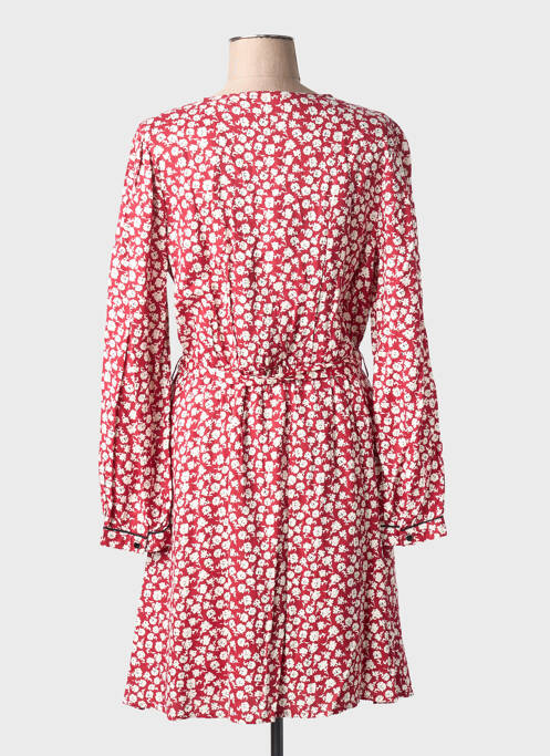 Rochie midi imprimeu fantezie mâneci lungi roșu C'EST BEAU LA VIE femme