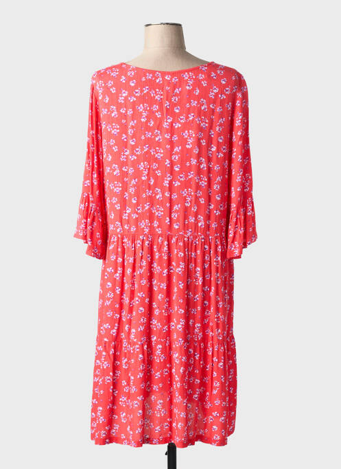 Rochie midi imprimeu fantezie mâneci scurte roșu SENORETTA femme