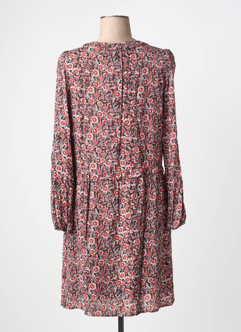 Rochie midi imprimeu fantezie mâneci lungi negru C'EST BEAU LA VIE femme