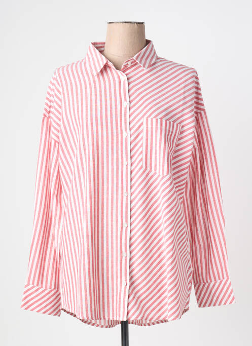 Cămașă croială dreaptă mâneci lungi roșu C'EST BEAU LA VIE femme