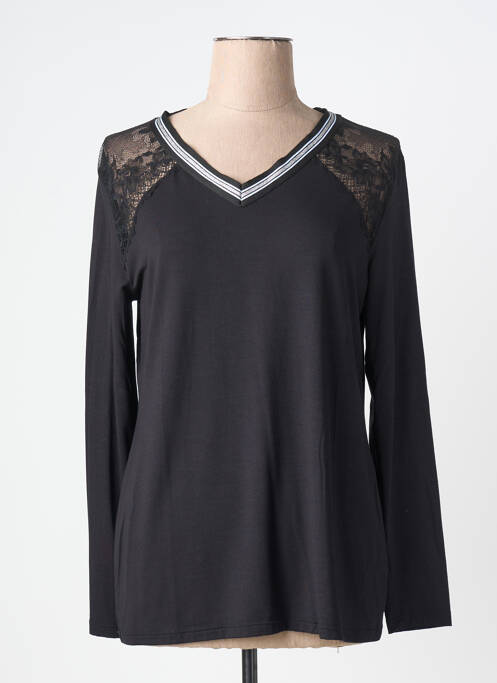 Tricou mâneci lungi mâneci lungi negru JANIRA femme