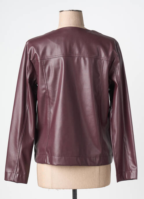 Geci din piele ecologică mâneci lungi violet GRIFFON femme