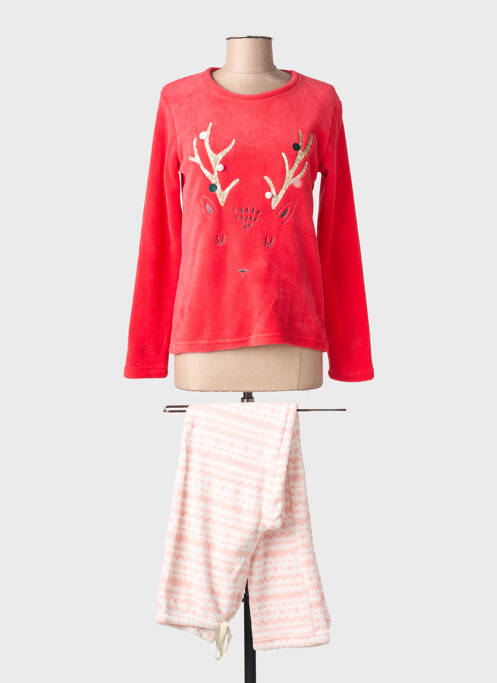 Pijama croială dreaptă roșu MELISSA BROWN femme