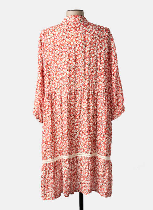 Rochie midi croială fluidă mâneci 3/4 roșu PAZ TORRAS femme