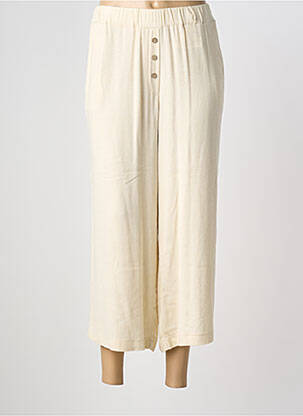 Pantalon trei sferturi croială dreaptă mărime normală bej PAZ TORRAS femme