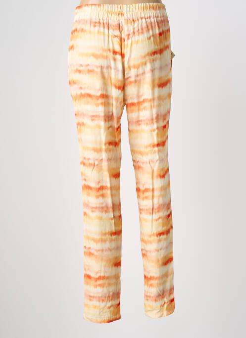 Pantalon drept țesătură poplin mărime normală portocaliu PAZ TORRAS femme