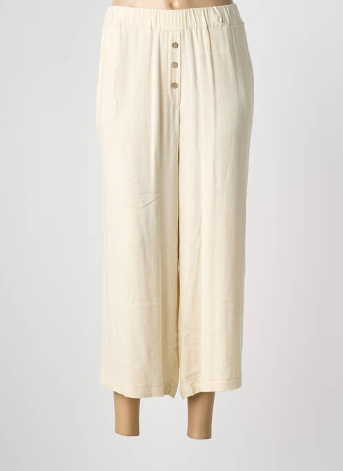 Pantalon trei sferturi croială dreaptă mărime normală bej PAZ TORRAS femme