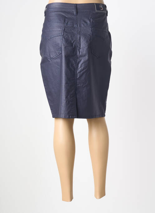 Fustă midi croială dreaptă albastru S.QUISE femme