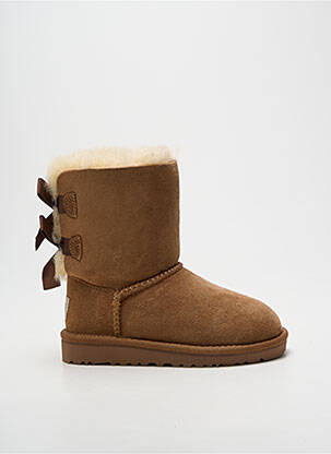 Cizme umplută vârf rotund maro UGG fată