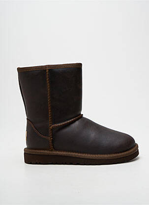 Cizme umplută vârf rotund maro UGG fată