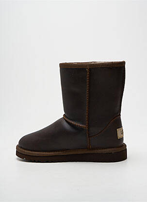 Cizme umplută vârf rotund maro UGG fată