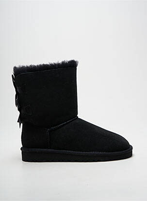 Cizme umplută vârf rotund negru UGG fille