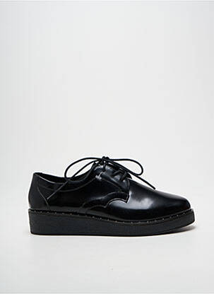 Derby-uri material neted toc plat până la 3 cm negru SCHMOOVE femeie