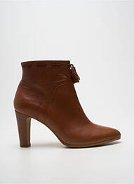 Botine/ghete vârf ascuțit toc de 7 la 9 cm maro SCHMOOVE femme