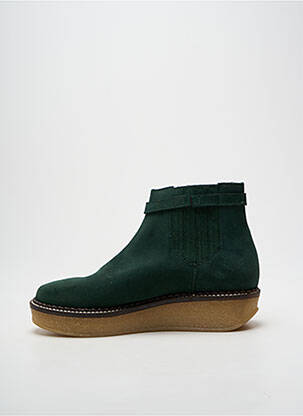 Botine/ghete vârf rotund toc de 4 la 6 cm verde SCHMOOVE femeie