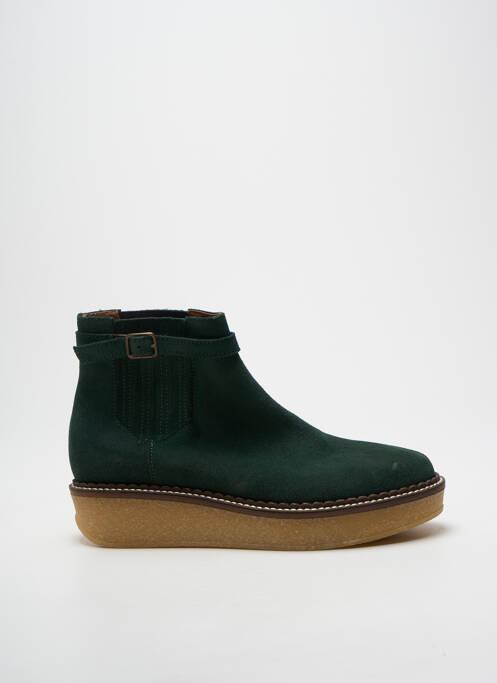 Botine/ghete vârf rotund toc de 4 la 6 cm verde SCHMOOVE femme