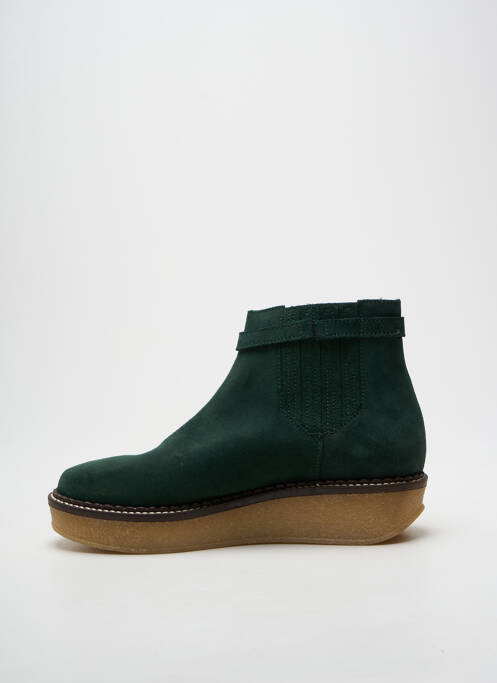 Botine/ghete vârf rotund toc de 4 la 6 cm verde SCHMOOVE femme