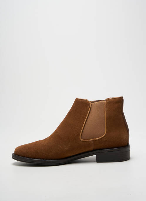 Botine/ghete toc mic toc plat până la 3 cm maro SCHMOOVE femme