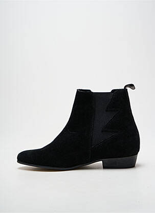 Botine/ghete vârf ascuțit toc plat până la 3 cm negru SCHMOOVE femeie