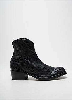 Botine/ghete cubanez toc de 4 la 6 cm negru MEXICANA femeie