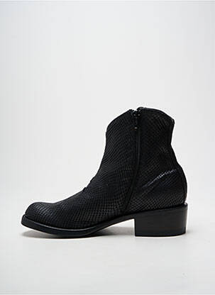 Botine/ghete cubanez toc de 4 la 6 cm negru MEXICANA femeie
