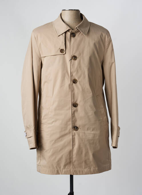 Trench închidere cu nasturi pe față fără glugă bej HECHTER STUDIO homme