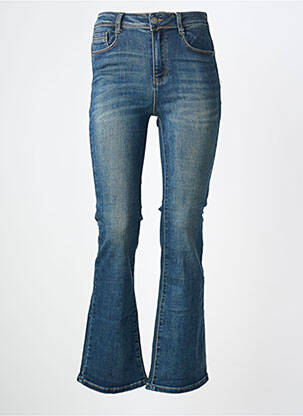 Blugi cu croială evazată elasticitate mărime normală albastru MISS BON femme