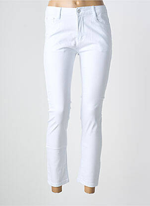 Pantalon 7/8 elasticitate mărime normală alb MISS FANNY femeie