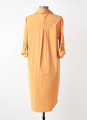 Rochie midi mâneci lungi mâneci lungi portocalie UNIGIRL femeie