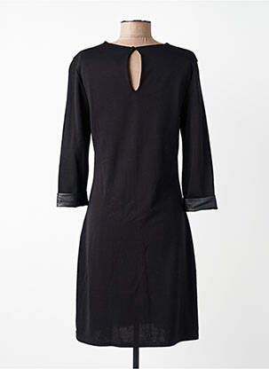 Rochie midi mâneci 3/4 mâneci 3/4 negru REVD'ELLE femeie