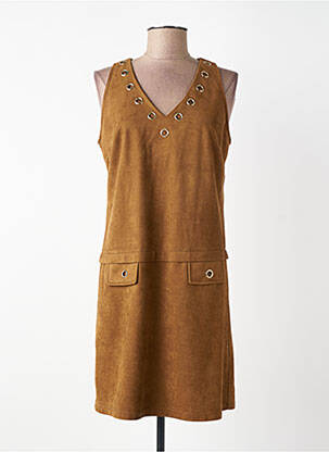 Rochie scurtă fără mâneci fără mâneci maro JUS D'ORANGE femme