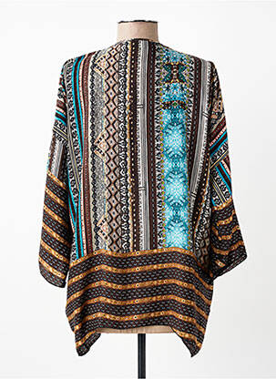 Tunică mâneci lungi guler în v albastru CLASSIC TRICOT femeie