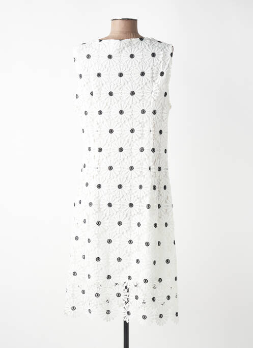 Rochie midi imprimeu fantezie fără mâneci alb SWEET MISS femme